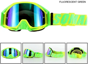 

For SOMAN SM13 Motocross Helmet Goggles Windproof Motorcycle Glasses casco capacte moto Glasses Lens Goggles