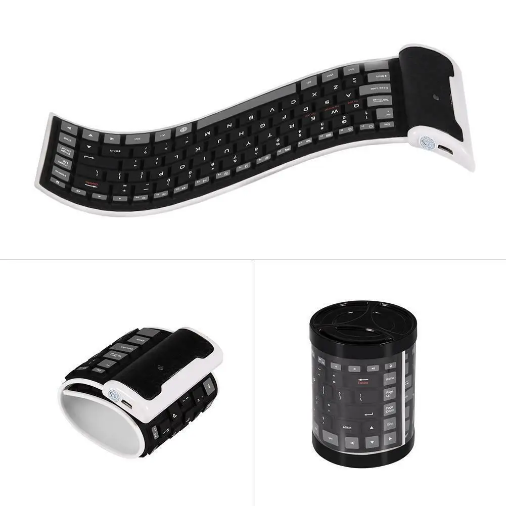 Portable Roll Up Wireless Mini Rollable Silicone Bt Bluetooth