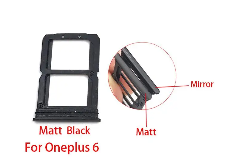 10 шт./лот, SIM Слот для карт памяти держатель адаптер Аксессуары для One Plus 5 A5000 NEX 5T A5010 6 A6000 6T A6010 7 Pro X 2 3 - Цвет: For Oneplus 6 Matt