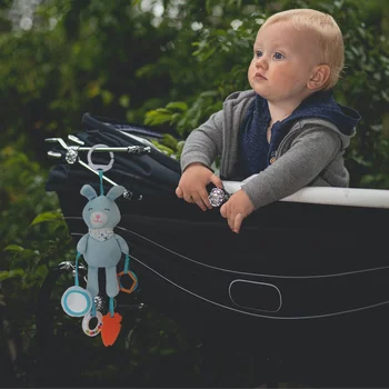 

1pc Plush Cartoon Toy Infant Rattle Toy Pacify Doll Infant Hanging Rattles