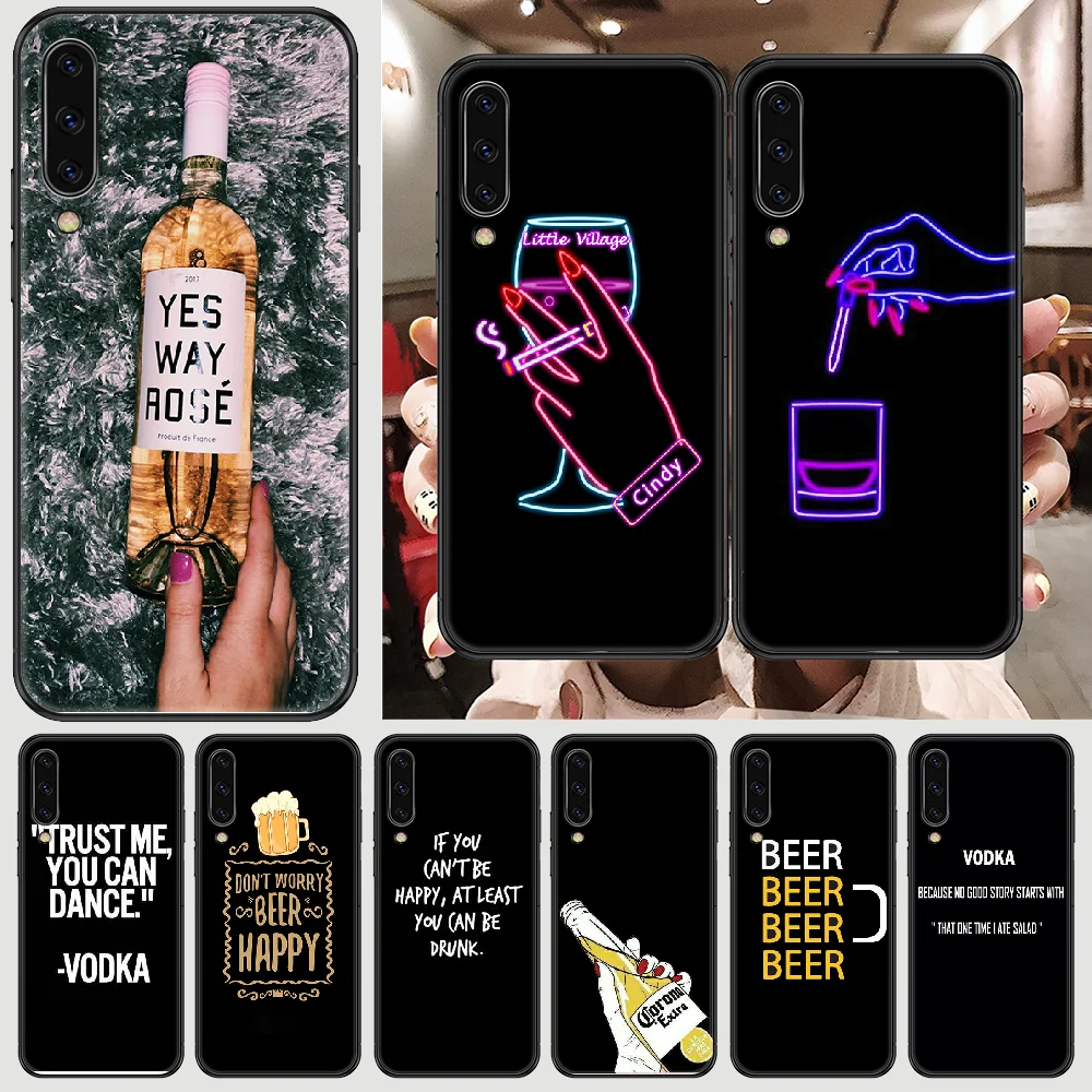 Чехол для Samsung Galaxy A 3 5 7 8 10 20 21 30 40 50 51 70 71 E S 2016 2018 4G черный трендовый чехол из ТПУ |