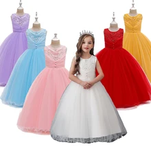 Платье с цветочным рисунком для детей от 3 до 11 лет Одежда для девочек праздничное длинное платье принцессы, Детские платья для девочек, одежда для свадебной вечеринки