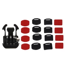 RISE-2x, черная Пряжка, базовое крепление на ремне для Gopro Hero 3 2, камера, видеокамера, 4 плоских крепления+ 4 изогнутых крепления на поверхности с 3M