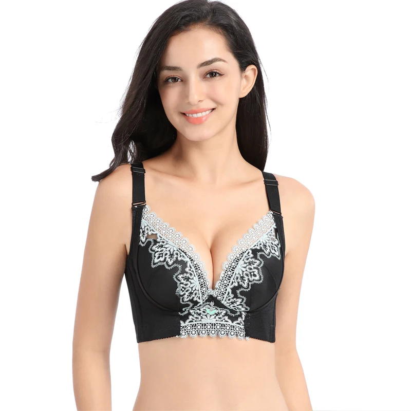 Sexy And Elegant Lace Trimmed Bra Women Lingerie Plus Size Bra
