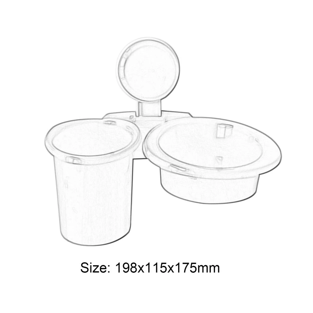 Wall-Mounted Bathroom Suction Cup Hair Dryer Holder Comb Rack Stand Set Storage Organizer 3 Colors