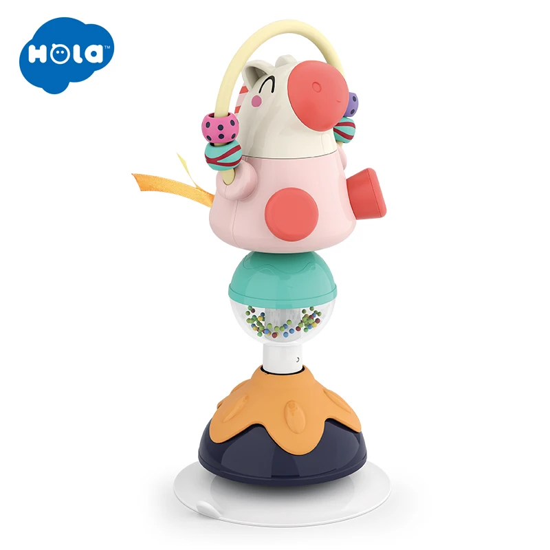 HOLA 3150A Baby Toys Multi-touch Rotating Ferris Wheel Kids Table Tricolor Suckers Toy Children Educational Toy