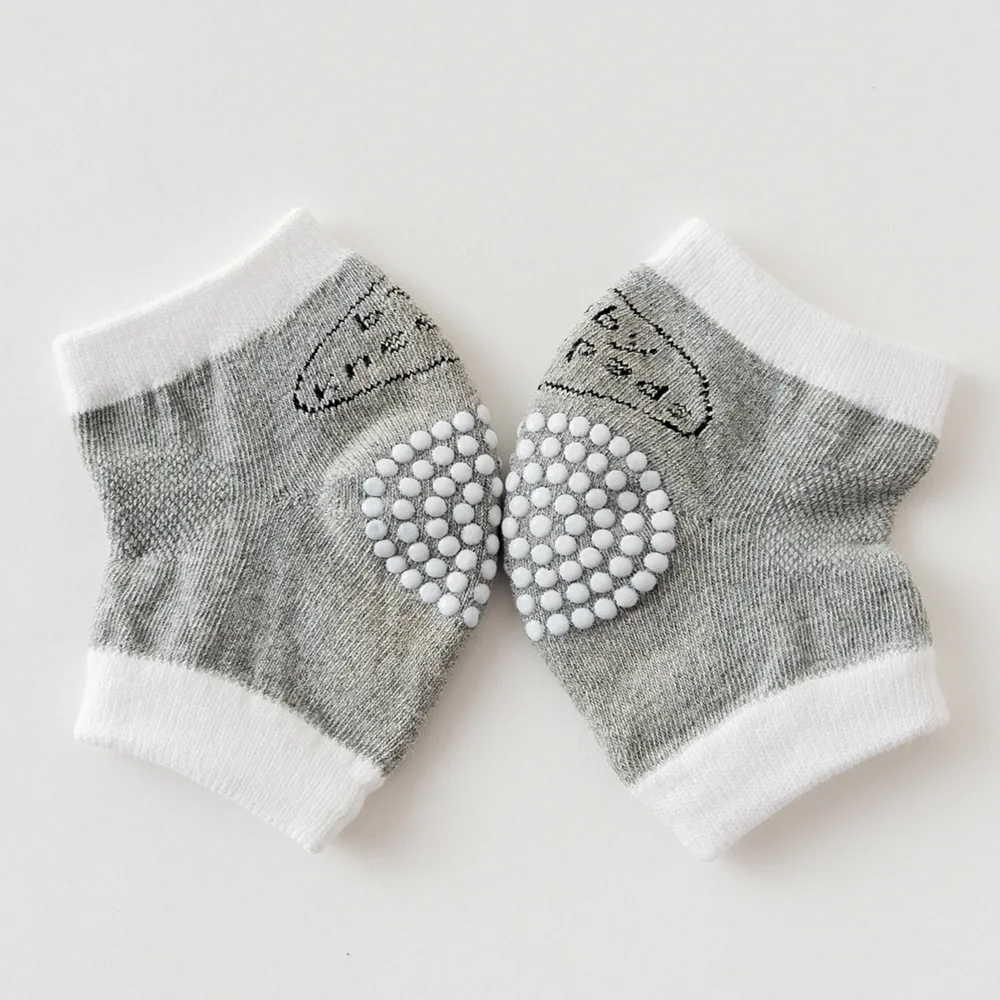 Style 2 Gray 1 пара детских наколенников, детская безопасная подушка для ползания, налокотники для малышей, Детская грелка для ног, наколенник, защита для малышей - Цвет: Style 2 Gray