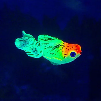 

1Pcs Artificial Goldfish Aquarium Ornaments Fish Tank Decor Silicone Luminescent Floating False Water Animal Home Decoration