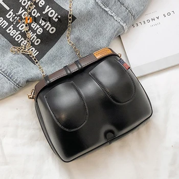 

Cute Pants Shaped Chains Bag Women Shoulder Messenger Bags Fashion PU Leather Crossbody Bag Ladies Personality Clutch Coin Purse