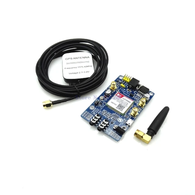 

A5-- EYEWINK SIM808 Module GSM GPRS GPS Development Board IPX SMA with GPS Antenna Raspberry Pi Support 2G 3G 4G SIM Card