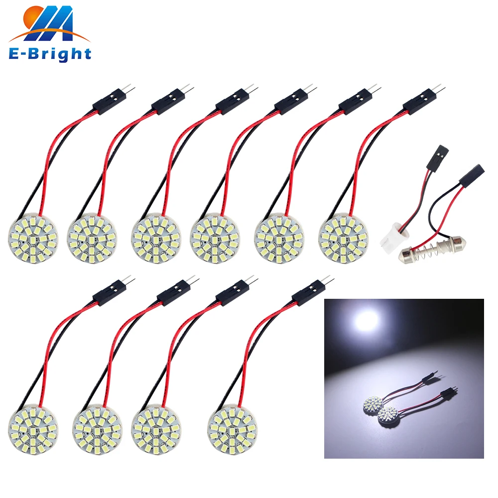 14 teile/satz LED Auto Innen Zubehör Für T10 36mm Karte Dome Lampe  Kennzeichen Lichter Weiß T 10 1157 licht DC 12V