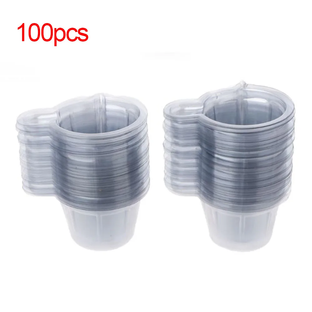 100pcs 20/50/100 шт 40 мл Пластик одноразовые диспенсер для чашек Набор «сделай сам» для эпоксидной смолы ювелирные изделия аксессуары из смолы делая инструменты - Цвет: 100pcs