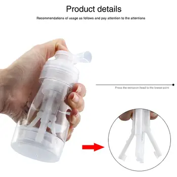 

180ml Portable Travel Clear Powder Atomizer Bottle Refillable Sprayer Container