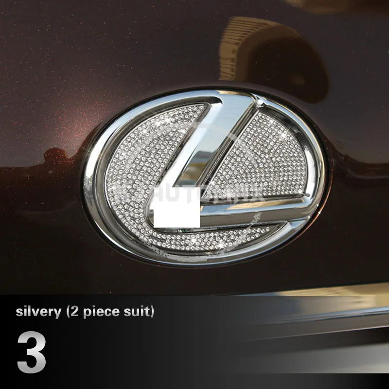KJAUTOMAX для LEXUS GS300 200T300H 450H кристалл украшение кнопка запуска двигателя логотип инструмент Outle стикер кольцо-часы - Название цвета: Silvery