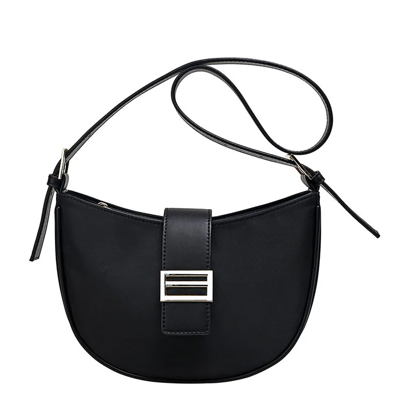 

Crossbody bags for women 2019 Vintage Baguette Bag Nylon Messenger Bag Trendy Shoulder Packs bolso mujer Retro Axillary Packs