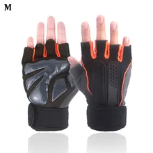 Спорт на открытом воздухе вес тренировки с поднятием тяжестей запястья обертывание тренажерный зал езда унисекс для мужчин и женщин противоскользящие перчатки "дышащая" Поддержка половина пальца