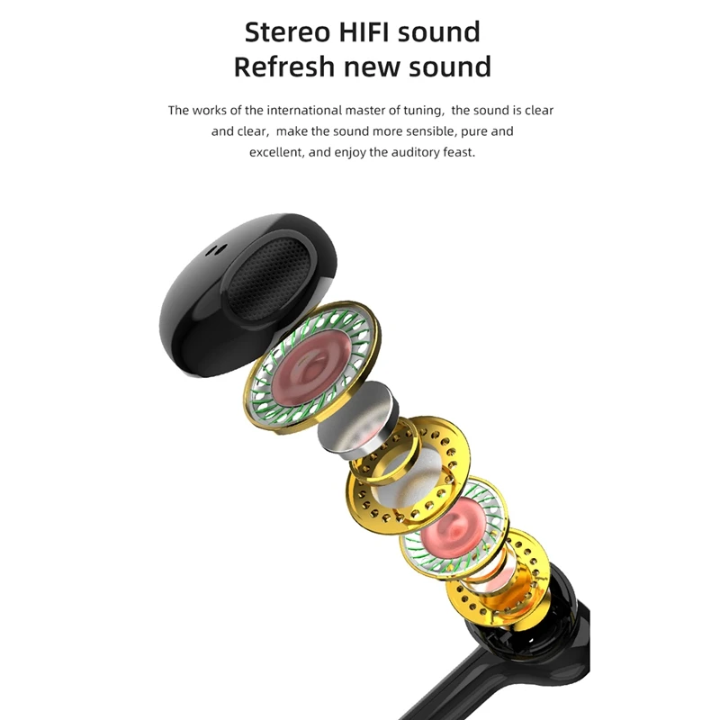 T7 Bluetooth Headphones Contact Control with Wireless Charging Case IPX5 Waterproof TWS Stereo Earphones for Sport