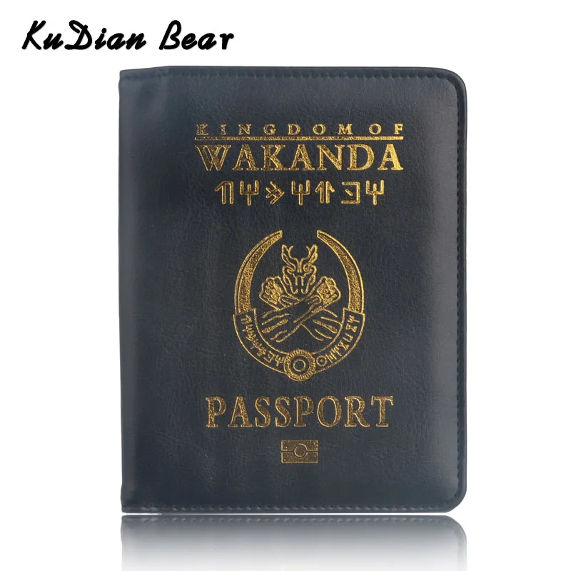 KUDIAN BEAR, чехол для паспорта, кошелек, кредитный держатель для карт из искусственной кожи, модный держатель для паспорта для мужчин и женщин, чехол для паспорта BIH096 PM49
