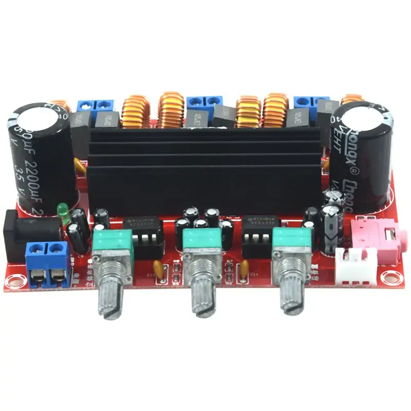 DC12-24V TPA3116D2 2,1 канальный цифровой сабвуфер усилитель мощности плата+ чехол