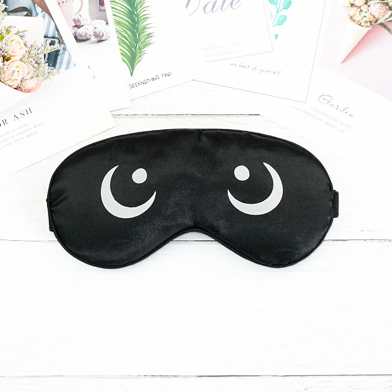 

Amazon Taobao Creative-Imitated Silk Fabric Printing Shade Travel Customizable Sleep Children Sleep Goggles