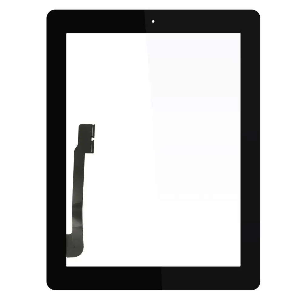 Black 9," для iPad 4 Touch iPad4 A1458 A1459 A1460 сенсорная стеклянная панель дигитайзер сенсор+ кнопка Home Бесплатные наклейки - Цвет: Black