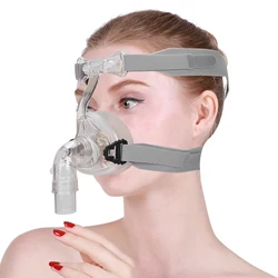 Breathing Machine Face Guard Head Belt Set Silicone Universal Breathing Machine Accessories Anti-Sensitive Nasal Mask Ventilator