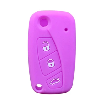 

For Fiat Ducato Punto Panda Uno Egea Doblo 500 Key Cover Funda Llave For Fiat Grand Punto Silicone Key Case