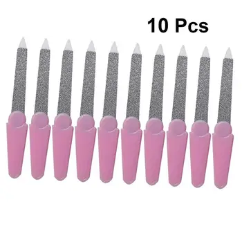 

10Pcs Nails Files Stainless Steel Nail File Metal Durable Simple Practical Double Polishing Nail File Manicure Tools For Home