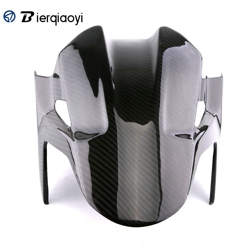 Для ninja400 kawasaki аксессуары Настоящее углеродное переднее крыло брызговик защита от пыли брызговик для мотоцикла Kawasaki Ninja 400