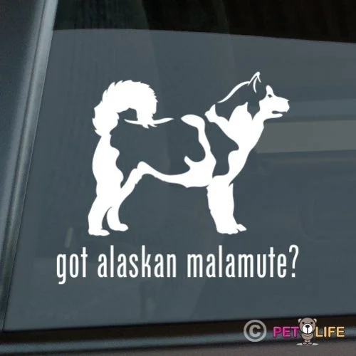 Получить Alaskan Malamute стикер штамповочный станок из винила-Мелли наклейки на окно