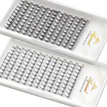 

AGUUD Handmade Premade Volume Fans Sharp Narrow Stem False Silk Individual Eyelash Extension Lashes Pointy Root 5/6/8/10/12/14d