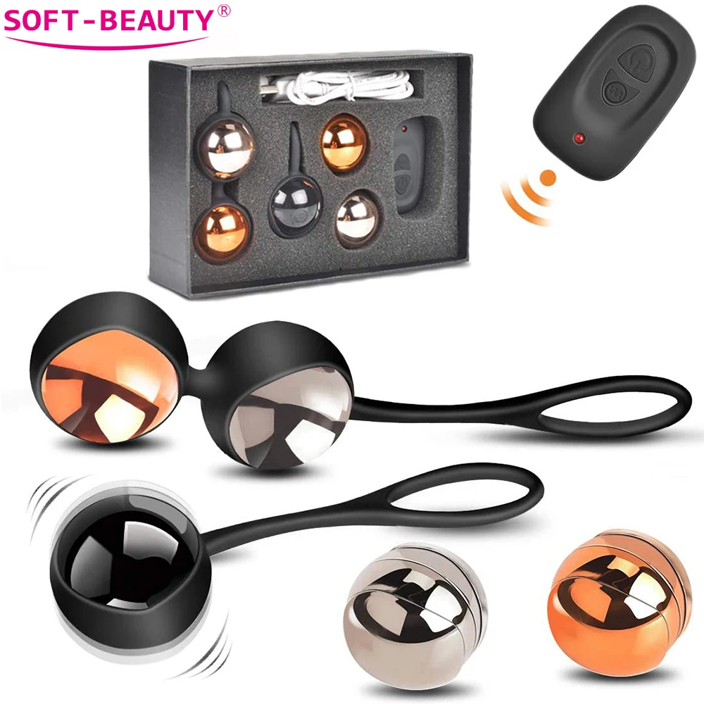 Vaginal Ball Wireless Remote Vibrator Egg Silicone Kegel Ball Ben Wa Ball Sex Toys for Women Geisha 
