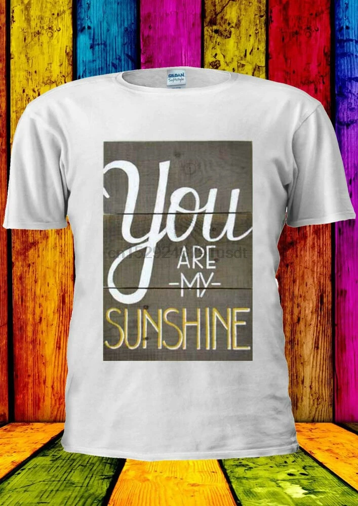 Мужская/женская футболка-майка You Are My Sunshine 1097 | Мужская одежда