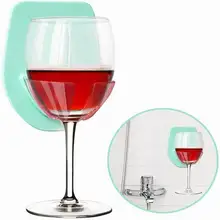 Настенный пластиковый держатель для чашек для ванной комнаты, силиконовый кронштейн для чашки красного вина