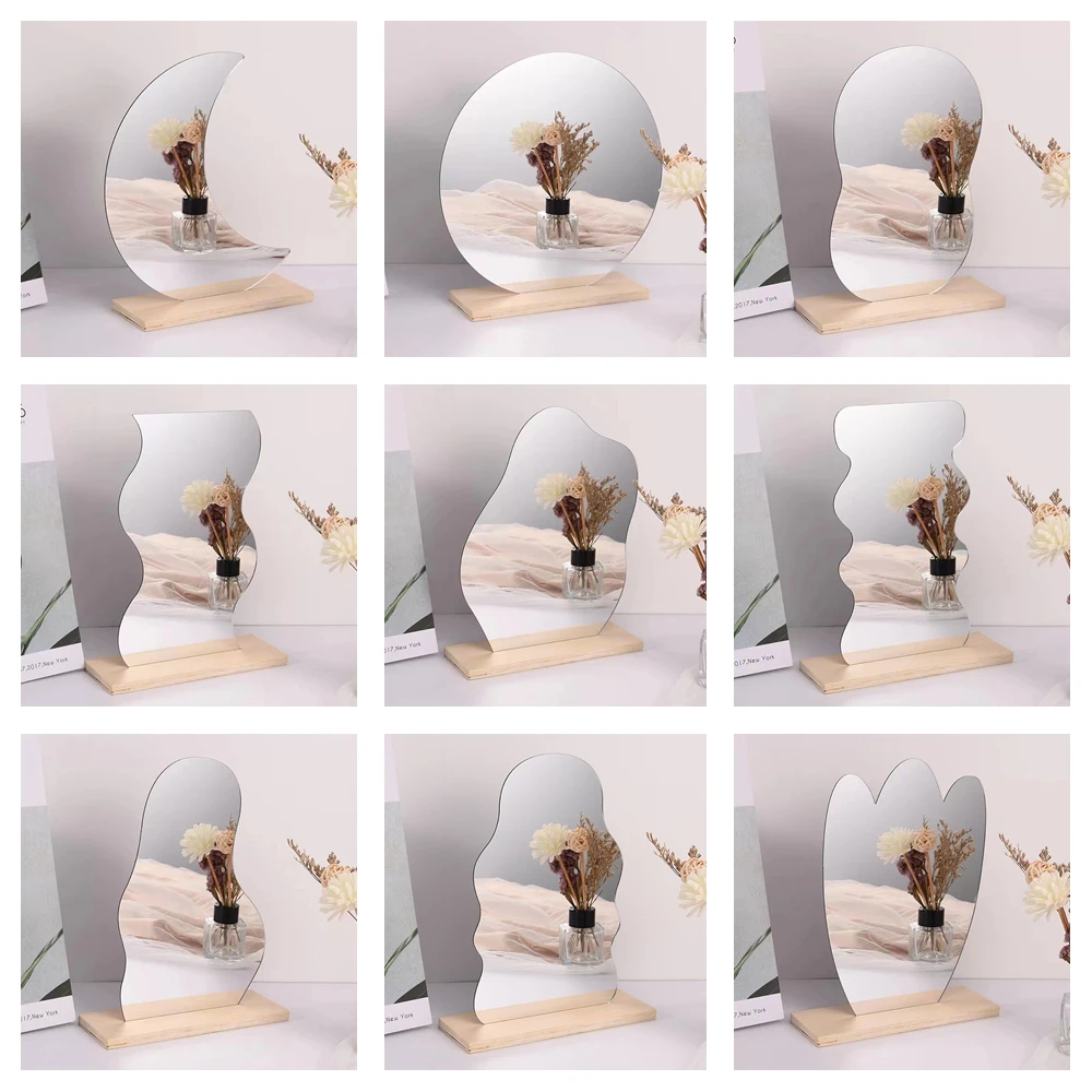Irregular Decorative Mirror Korean Style Makeup Mirror Acrylic