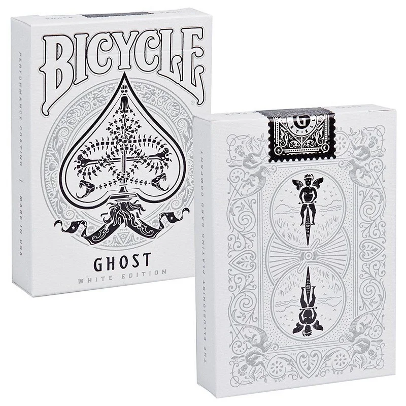 Велосипед привидение белое наследие издание Ellusionist игральные карты размер