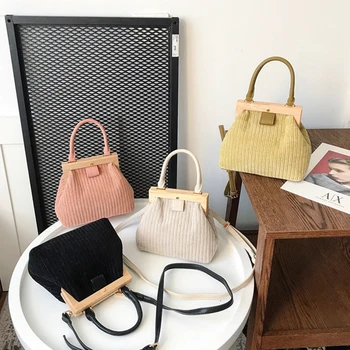 

Fashion Wooden Clip Handbag Designer Shell Women Shoulder Messenger Bags Luxury Crossbody Bag Lady Small Chic Clutch Purses 2019
