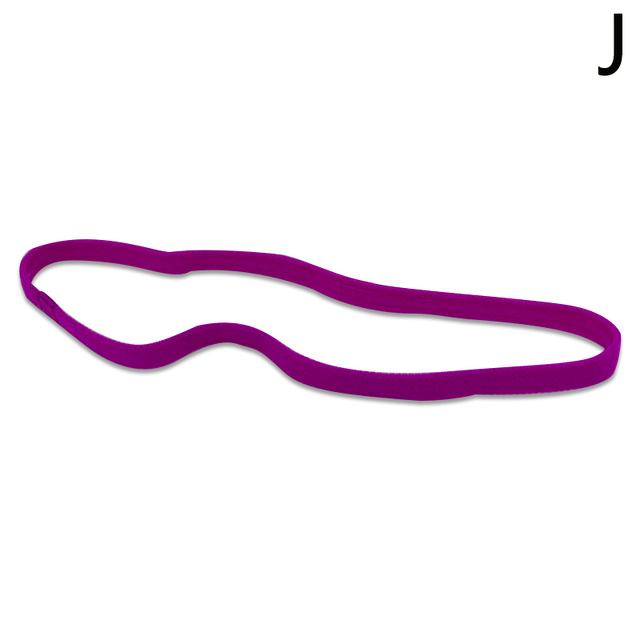 Color Women Men Yoga Hair Bands Running Sports Anti-slip Elastic Rubber Thin Headband Hair Accessories Jewelry