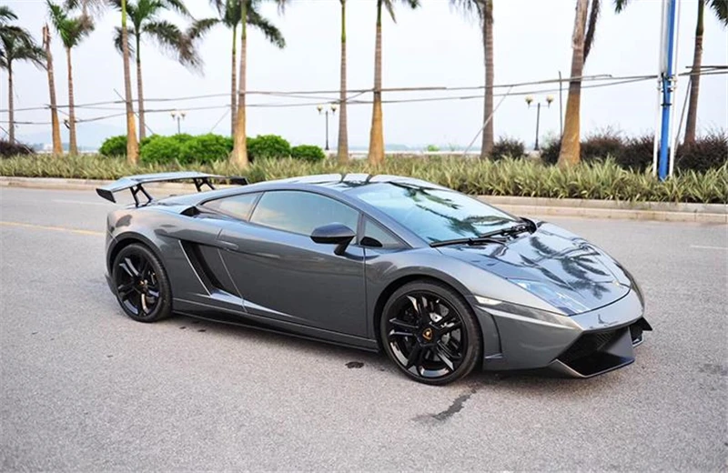 Используется для Lamborghini Gallardo LP550 560 спойлер 2004-13 год Настоящее углеродное волокно заднее крыло DMC стиль спойлер, аксессуары