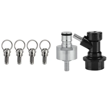 

1set 6 x 3cm Beer Faucet Barrel Plastic Faucet Stainless Carbonation Cap & 4x Beer Fermentation Pressure Relief Valves