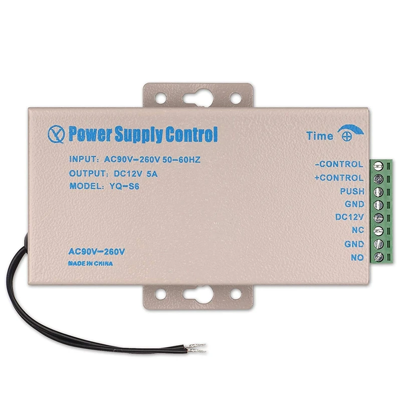 

ABKT-DC 12V 5A Access Control Power Supply AC 90-260V for Home Office Electric Door Lock Office Security System