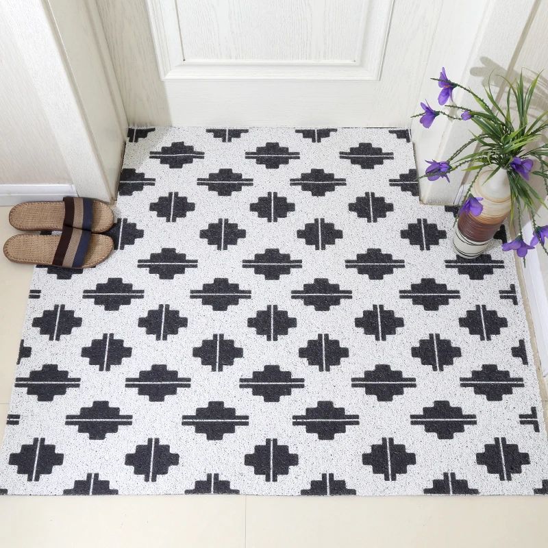 

PVC Silk Loop Doormat, Indoor and Outdoor Carpet Living Room Bedroom Kitchen Entrance Door Mat, Non-slip, Custom Can Be Cut Mats