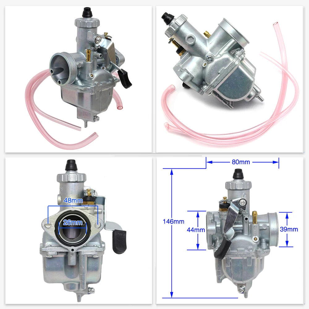

For Mikuni VM22 26mm Round Slide Carburetor Carb 125 140cc Pit Dirt Bike ATV