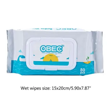 

80Pcs/Bag Disposable Alcohol-Free Antiseptic Cleansing Wipes Sterilization Pads 50JF