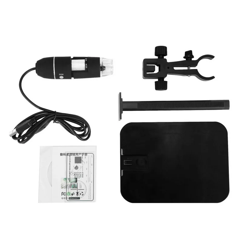 Профессиональный USB цифровой микроскоп 1000X800X8 светодиодный 2MP электронный микроскоп Эндоскоп увеличительная камера лупа+ подъемная стойка
