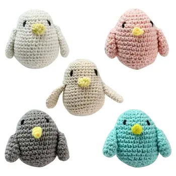 

Handmade Crochet Cotton Bird DIY Baby Pacifier Chain Accessories Infant Newborns Teether Toy Gift
