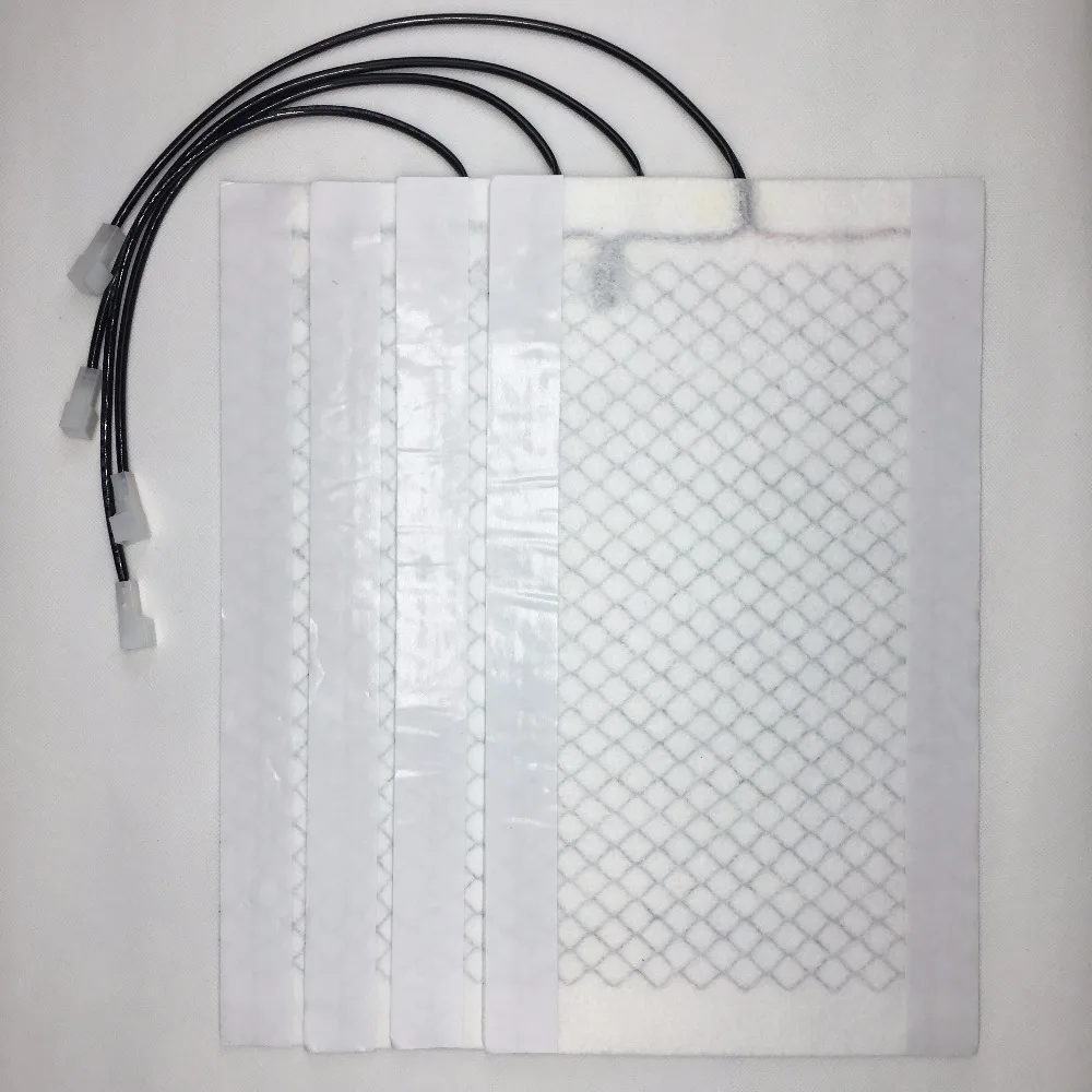 4 Универсальные подкладки на 2 сиденья из углеродного волокна подогреваемый