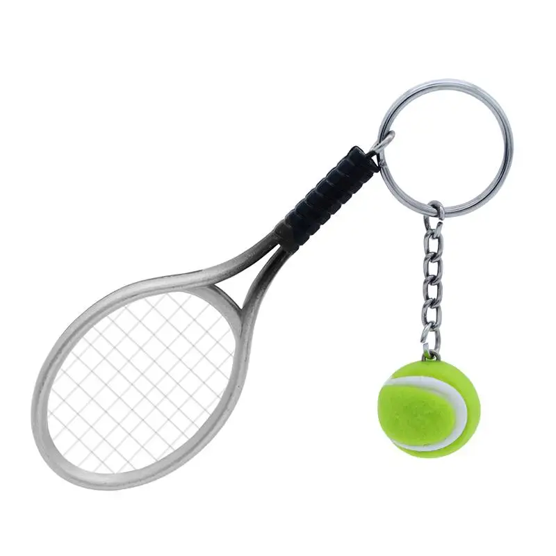 mini tennis bag keychain