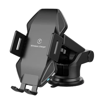 

HOT-Qi Wireless Car Charger 10W Press Sensing Fast Charging for iPhone Max Xs ligent Car Wireless Charger Phone Holder