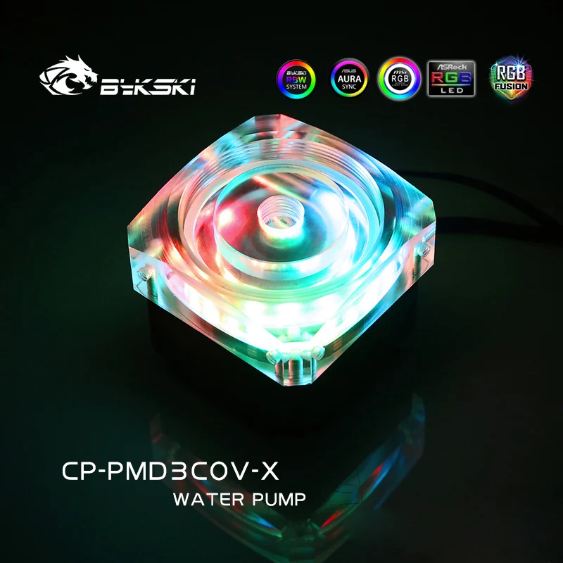 Bykski Cp-pmd3cov-x Ddc Bomba Dc12v 15w Alto-elevador Metros 600l h Maxmum Velocidade Máxima 5000rpm Rgb A-rgb pc de Refrigeração de Água - Imagem 2